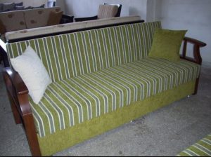 ikinci el bahçe koltuk takımı 11 Kullanılmış fıstık yeşili çekyat (50 lira)
