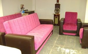 Pembe kanepe ucuz (sıfır gibi 70 lira)