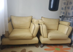 SPOT OTURMA GRUBU KOLTUK TAKIMI ÇEKYAT 12 iki adet tekli deri berjer, son derece rahat yumuşak