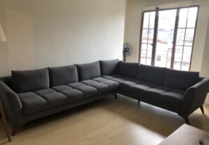 İKEA L koltuk kullanışlı az yıpranmış sağlam köşe koltuk 21 Köşe koltuk takımı gri renk şık ve ucuz