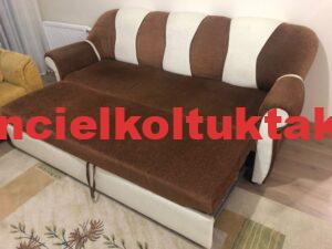 orjinal kırmızı deri koltuk kanepe Gerçek deri kanepe lüks hakiki deri kanepe modeli 14 Açılıp kapatılabilir olmalarıyla göz dolduran altı açılan yataklı ikili koltuk