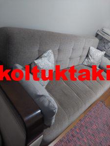 Kahverengi yatak olabilen kanepe çekyat 500 TL