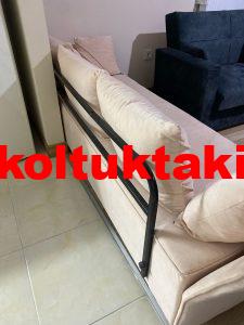 Krem rengi 2 parça üçlü koltuk takımı 1200 TL