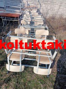 TEMİZ DURUMDA UCUZA İKİNCİ EL OFİS BEKLEME KOLTUKLARI 10 Kullanılabilir durumda ikinci el 2 kişilik birleşik sandalye