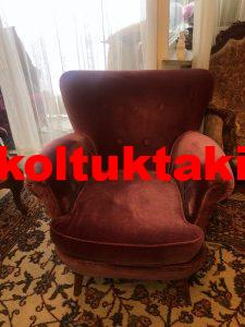 Öğrenci için İnegöl Mobilya Koltuk Takımları, İnegöl Mobilya Dükkanı 4 Kırmızı tekli koltuk rahat renkli tasarım berjer koltuk Bellona