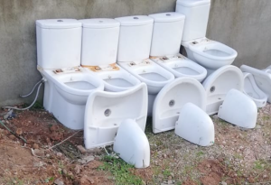 Sıfır ayarında ikinci el klozet alafranga tuvalet taşı