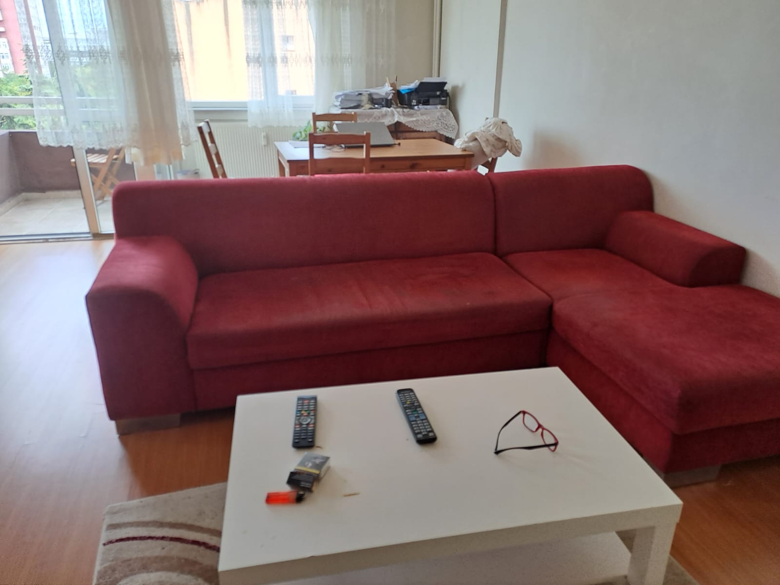 Oturma Odası ve Salon Mobilyaları KIRMIZI KÖŞE KOLTUK